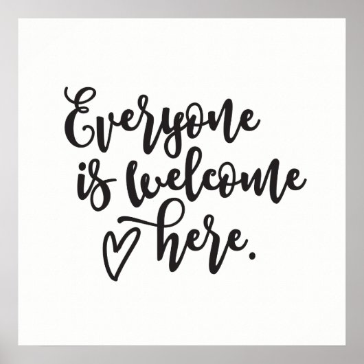 Jeder willkommen poster (Vorne)