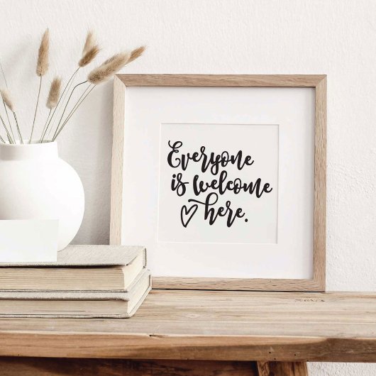 Jeder willkommen poster