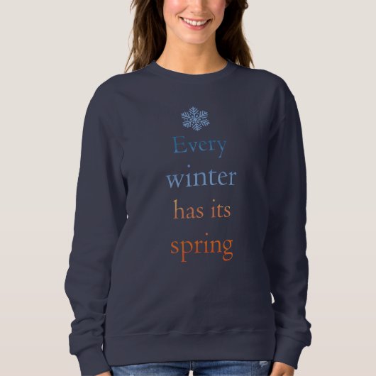 Jeder Winter hat sein Pullover im Frühjahr (Vorderseite)