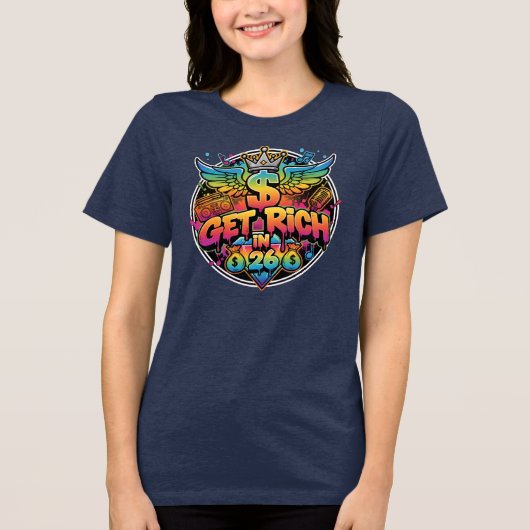 Jeder wird in 26 weiblich T reich Tri-Blend Shirt (Vorderseite)