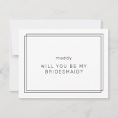 JEDER wird meine Bridesmaid-Vorschlagskarte sein Einladung (Vorderseite)