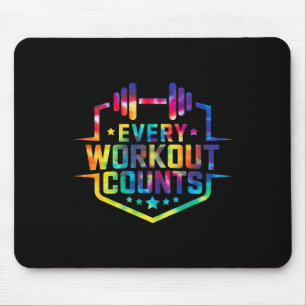 Jeder Workout zählt lustige Gym-Redewendungen, die Mousepad