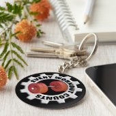 Jeder Workout zählt - Red Dumbells Schlüsselanhänger (Seite)