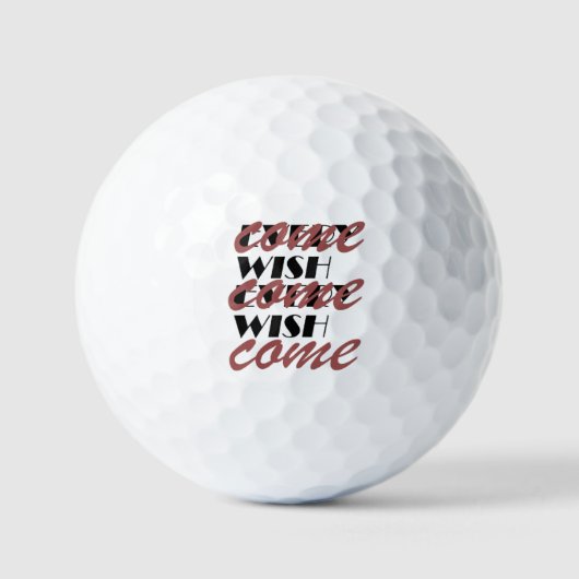 JEDER WUNSCH ERFÜLLT GOLFBALL (Vorderseite)