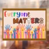 Jeder zählt fensteraufkleber (Blatt 2)