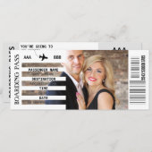 JEDER Ziel-Boarding passieren getaway DIY-Foto Einladung (Vorne/Hinten)