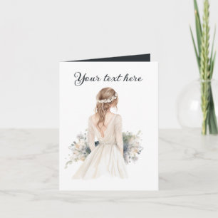Jeder Zweck fügt Nachricht hinzu Hochzeit Karte