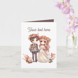 Jeder Zweck fügt Nachricht hinzu Hochzeit Karte