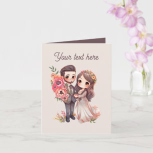 Jeder Zweck hinzufügen Nachricht Hochzeit Karte