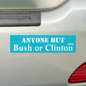 Jedermann aber Bush oder Clinton - kundengerecht Autoaufkleber (Auf Auto)