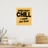 Jedermann Chill Beer Poster $24,95 (Küche)