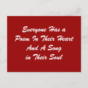 Jedermann Hat Eine Gedicht Postkarte