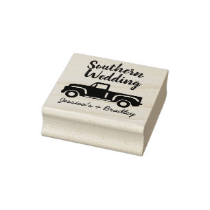 jedermann Individuelle Name Farm Wedding Rubber Br Gummistempel