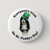 Jedermann ist irisch am St Paddy's Day niedlicher Button (Vorderseite)
