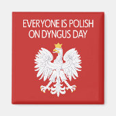 Jedermann ist polnisch auf Dyngus Day Magnet (Vorne)