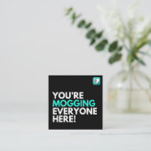 Jedermann Quadratische Visitenkarte (Stehend Vorderseite)