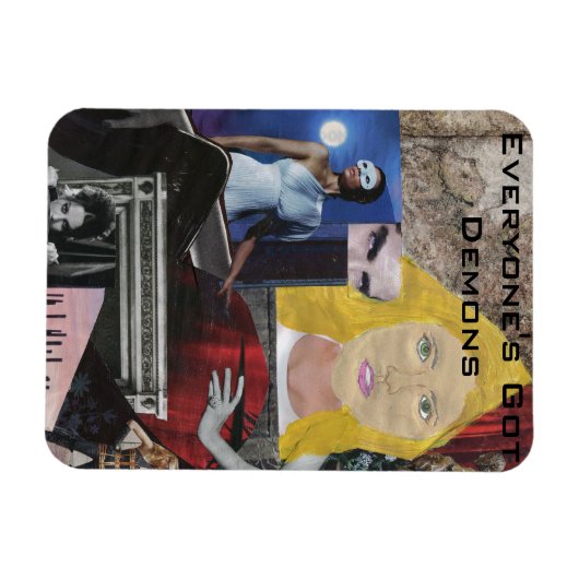 Jedermanns Got Demons Pop Art Magnet (Horizontal)