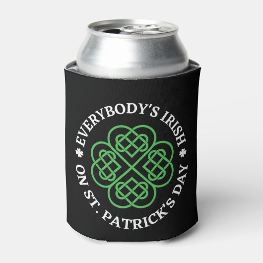 Jedermanns Ire am St Patricks Day Dosenkühler (Kanne Vorderseite)
