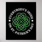Jedermanns Ire am St Patricks Day Poster (Vorne)