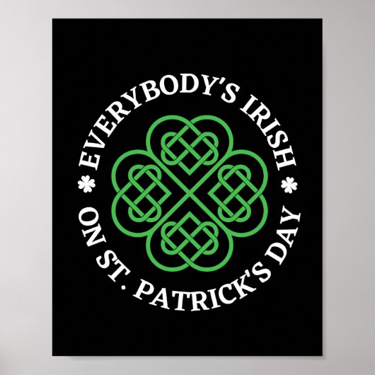 Jedermanns Ire am St Patricks Day Poster (Vorne)