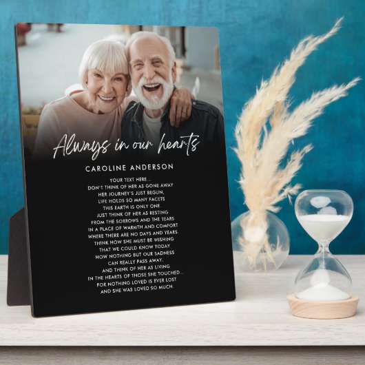 Jederzeit in unserem Hearts Memorial Foto Benutzer Fotoplatte (Seite)