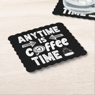 Jederzeit Ist Kaffeezeit Kaffeetrinker Geburtstag Untersetzer