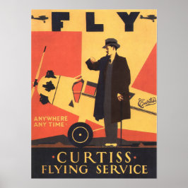 JEDERZEIT JEDERZEIT FLIEGEN Flugzeug-Plakat Poster