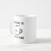 Jederzeit Kaffeezeit Kaffeetasse (Vorderseite Links)