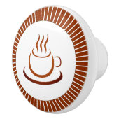 Jederzeit Kaffeezeit Keramikknauf (Rechts)