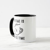 Jederzeit Kaffeezeit Tasse (Vorderseite Links)
