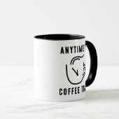 Jederzeit Kaffeezeit Tasse (VorderseiteRechts)