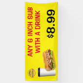 Jedes 6-Zoll-Subsystem mit einem Drink-Add-Logo an Banner (Vertikal)