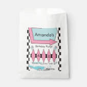 Jedes Alter, 1950er-Jahre Diner Geburtstag Danke Geschenktütchen (Vorderseite)