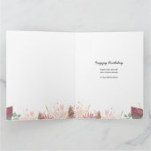 Jedes Alter 3 FotoCollage Personalisiert Boho Gebu Karte (Innenseite)