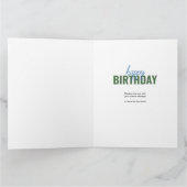 Jedes Alter 8 FotoCollage Cool Personalisierten Ge Karte (Innenseite)