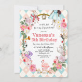 JEDES ALTER - Afrikanische amerikanische Alice im Einladung (Vorderseite)