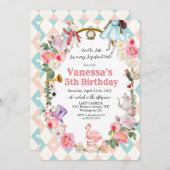 JEDES ALTER - Afrikanische amerikanische Alice im Einladung (Vorne/Hinten)