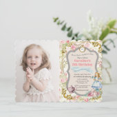 JEDES ALTER - Alice im Wunderland Einladung zum Ge (Stehend Vorderseite)