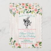 JEDES ALTER - Alice im Wunderland Einladung zum Ge (Vorne/Hinten)