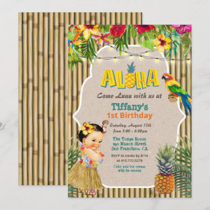 JEDES ALTER - Aloha Luau Tropical zum Geburtstag E Einladung