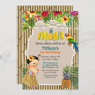 JEDES ALTER - Aloha Luau Tropical zum Geburtstag E Einladung