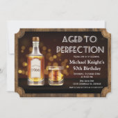 JEDES Alter - Alter bis Perfection Whiskey Geburts Einladung (Vorderseite)