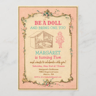 JEDES ALTER - Baby Doll Party zum Geburtstag Einla Einladung