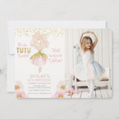 JEDES ALTER - Ballerina Foto Einladung zum Geburts (Vorderseite)