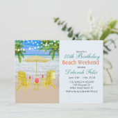 JEDES ALTER - Beachwochenende - Einladung (Stehend Vorderseite)