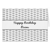 Jedes Alter benutzerdefinierte Zahlenmuster - Gold (Vorderseite (Horizontal))