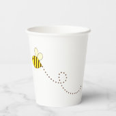 Jedes Alter, Bienenthema Geburtstag Pappbecher (Rückseite)