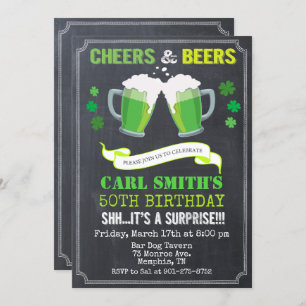 JEDES ALTER - Biere & Cheers Einladung zum Geburts