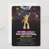 JEDES ALTER - Disco Geburtstagsparty Einladung (Vorderseite)