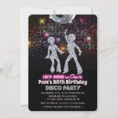 JEDES ALTER - Disco Geburtstagsparty Einladung (Vorderseite)